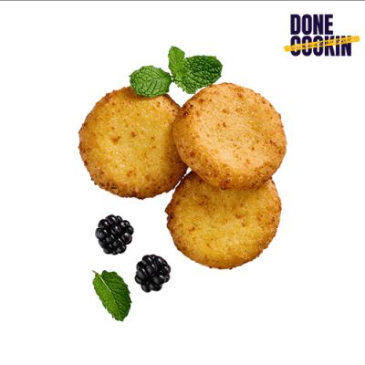 Šaldyti varškėčiai kepti, DONE COOKIN, 100 vnt x 50 g, 5 kg